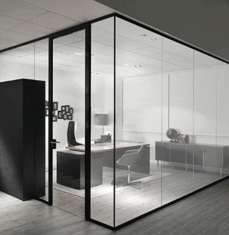 PDLC smart film switching between transparent and opaque states