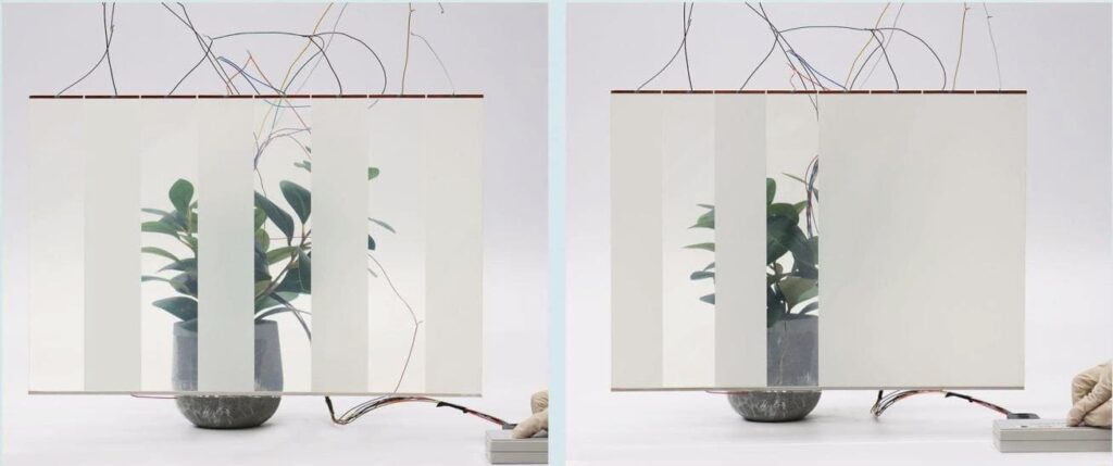 PDLC blinds smart film for privacy control partition